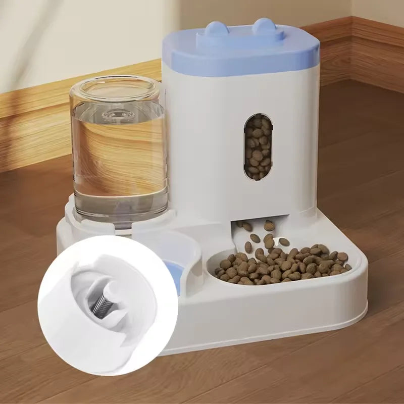 Large Capacity Integrated Pet Feeder & Water Dispenser – All-in-One Station