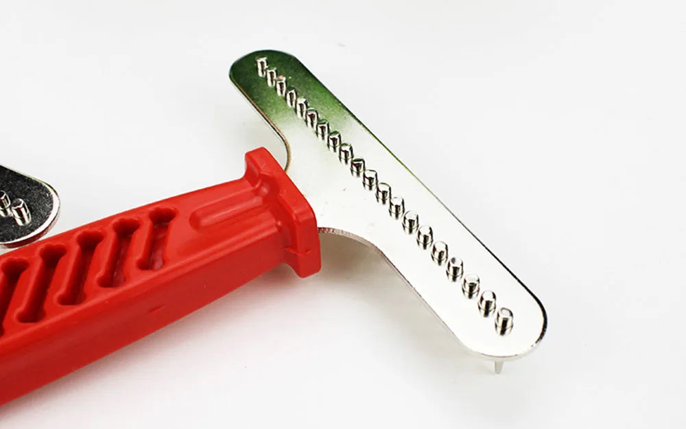 Double Row Pin Undercoat Rake – Deshedding Brush for Dogs & Cats