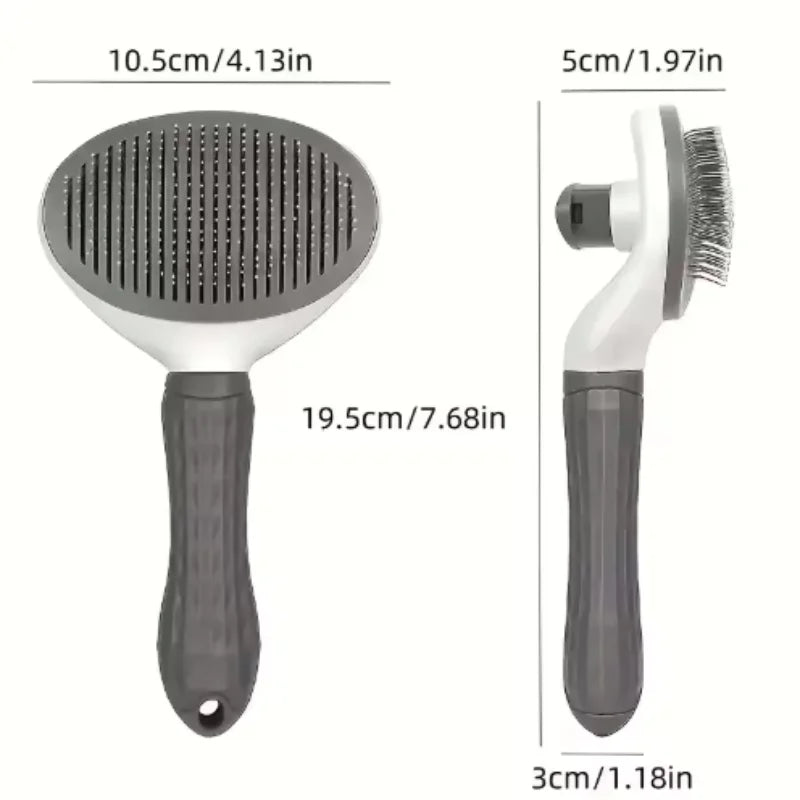 Self-Cleaning Pet Grooming & Massage Comb