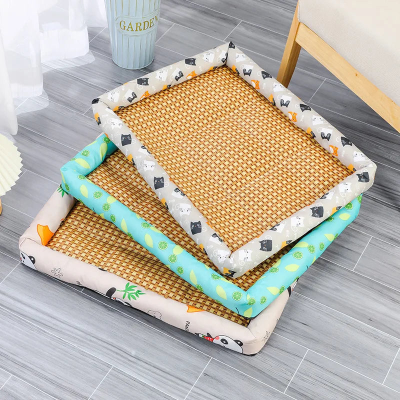 Rattan Woven Pet Cooling Mat
