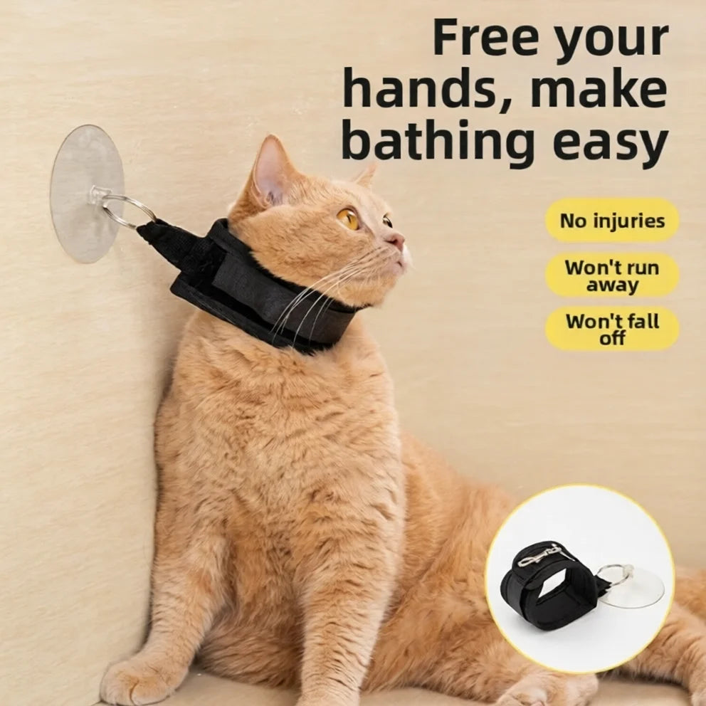 Hands-Free Pet Grooming Loop with Suction Cup