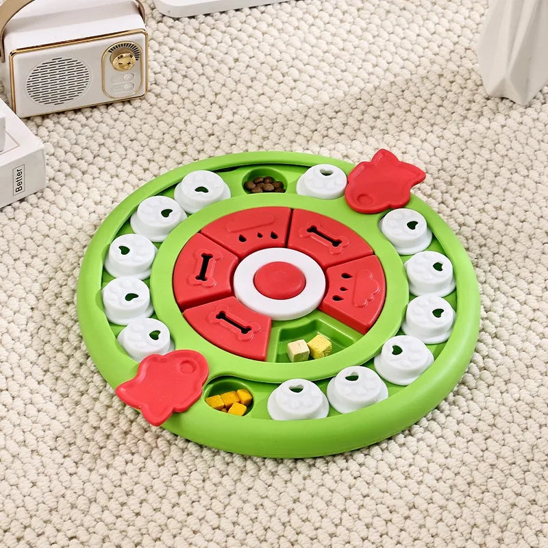 Cat Scratch Pad & Slow Feeder Puzzle Tray – 2-in-1 Play & Feed Station