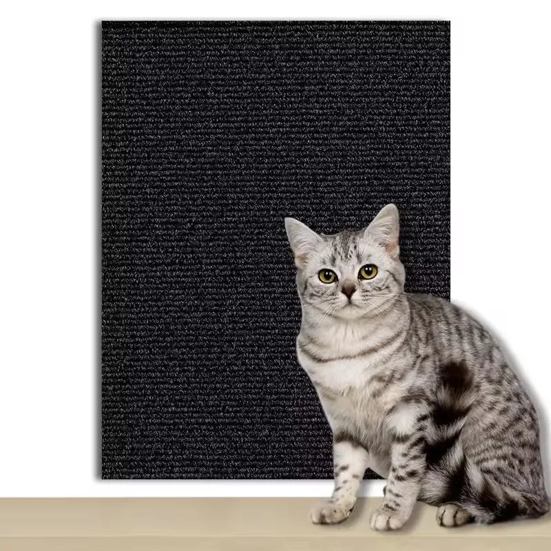 Cat Scratcher Sofa Protector – Self-Adhesive Trimmable Carpet Scratch Mat (7 Colors)