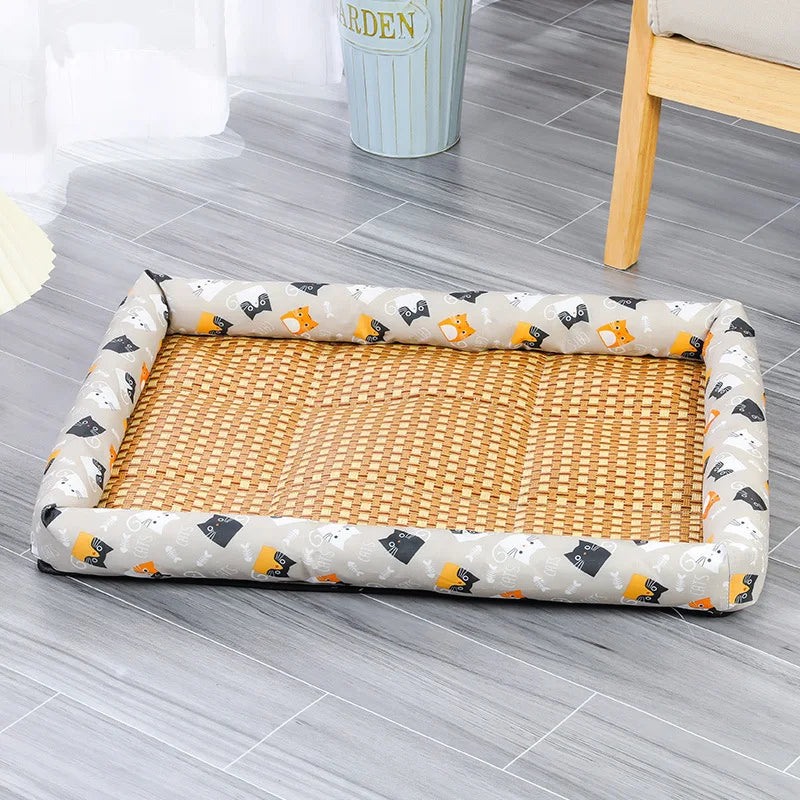 Rattan Woven Pet Cooling Mat