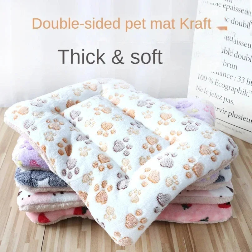 Double-sided Plush Pet Mat – Warm Sleeping Pad for Cats & Dogs
