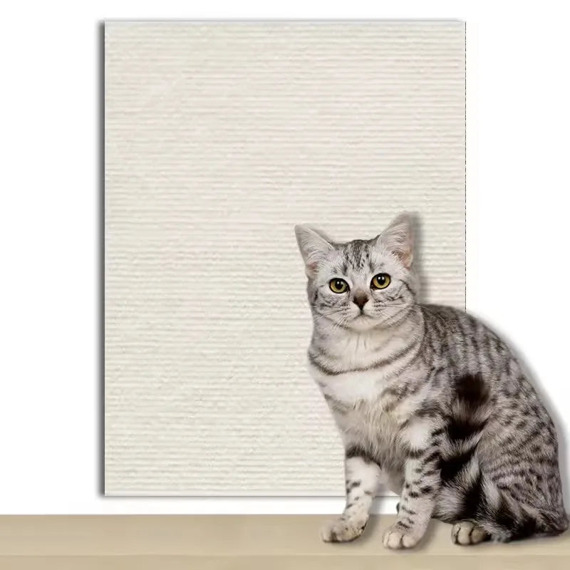 Cat Scratcher Sofa Protector – Self-Adhesive Trimmable Carpet Scratch Mat (7 Colors)