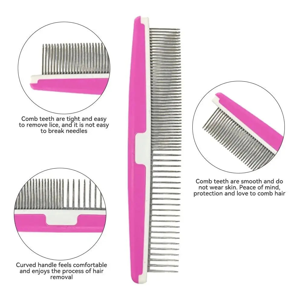 Pet Detangling Pin Comb – Stainless Steel