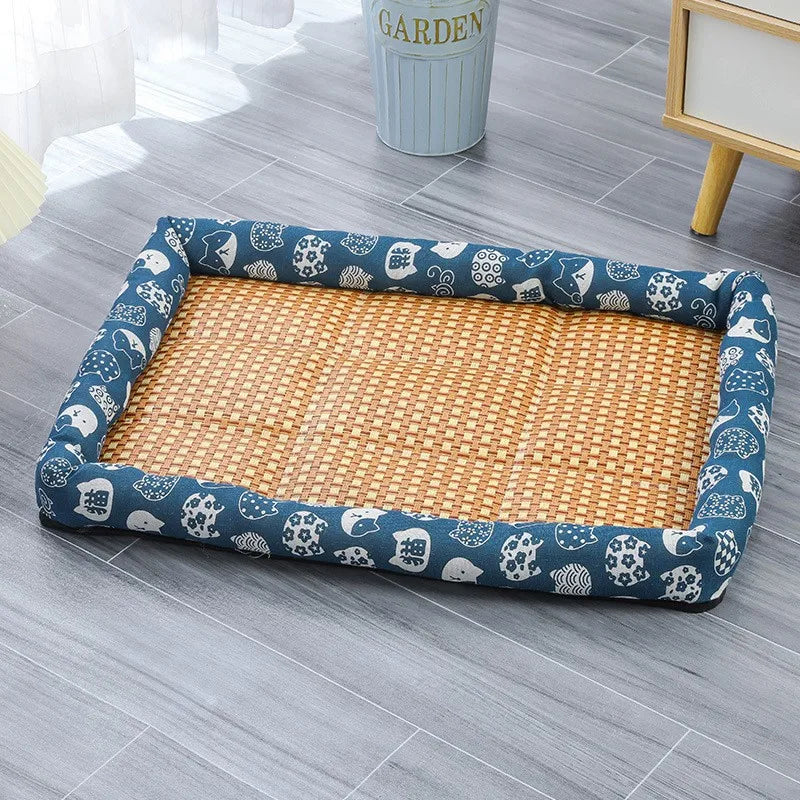 Rattan Woven Pet Cooling Mat