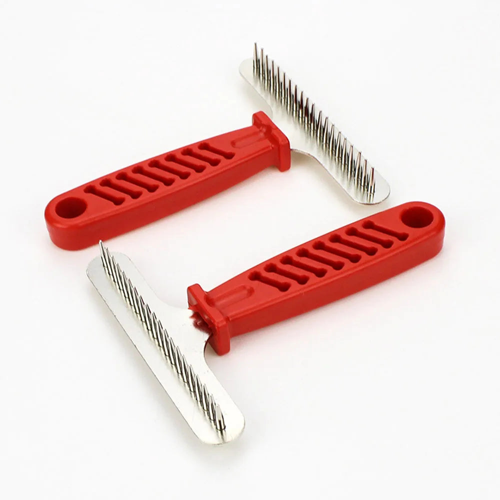 Double Row Pin Undercoat Rake – Deshedding Brush for Dogs & Cats