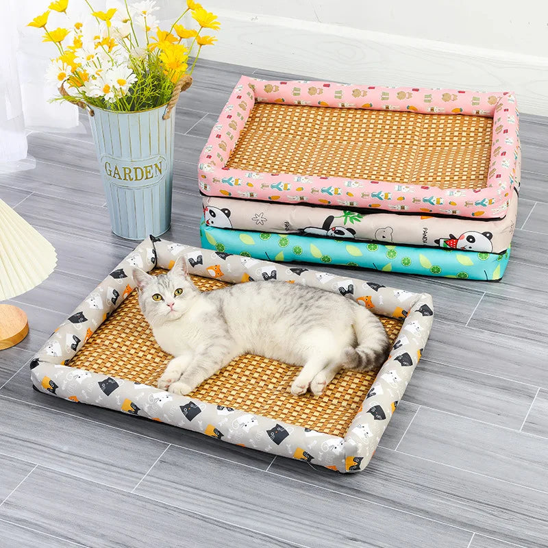 Rattan Woven Pet Cooling Mat