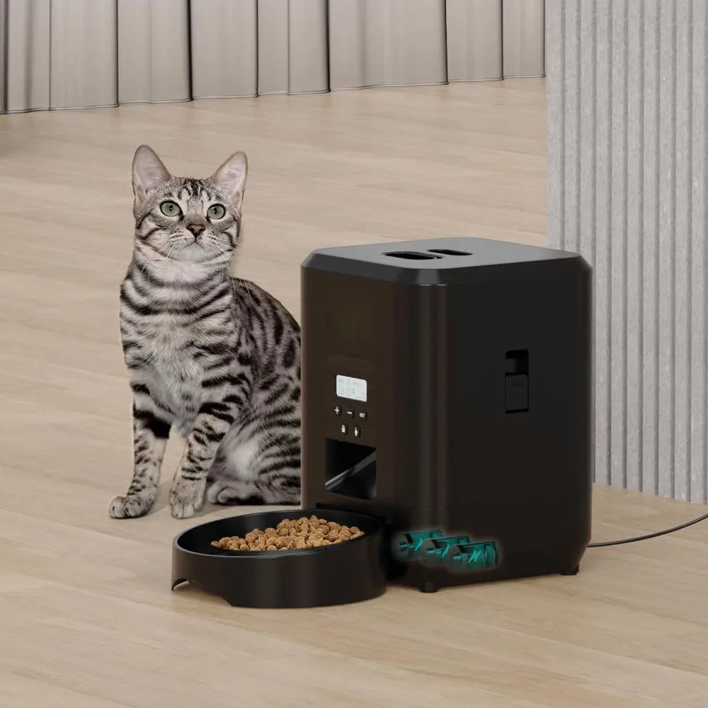 Smart Timed Quantitative Pet Feeder – Auto Cat & Dog Food Dispenser
