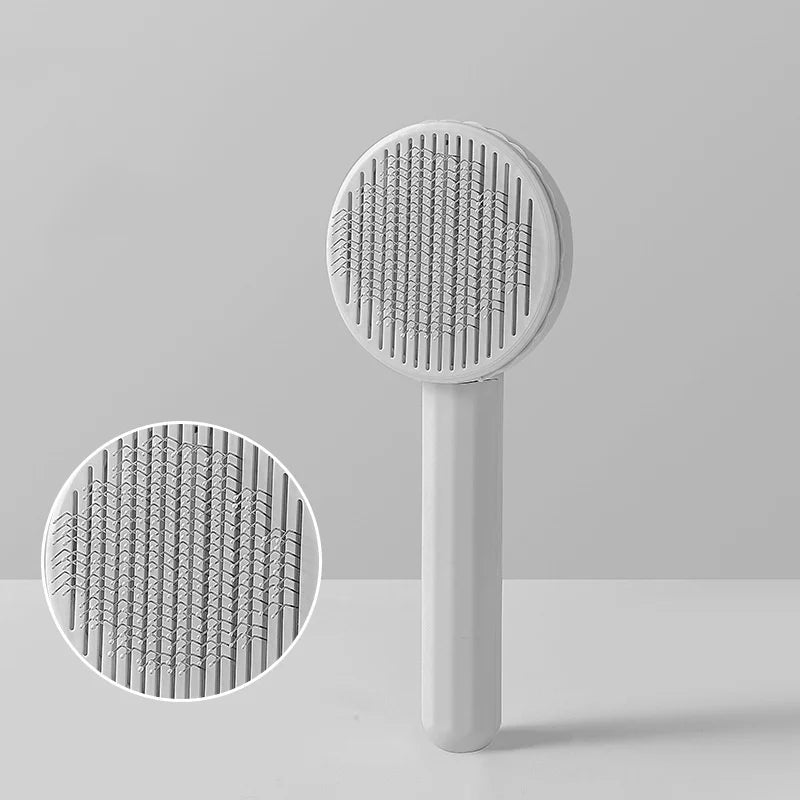 Self-Cleaning Pet Grooming & Massage Comb