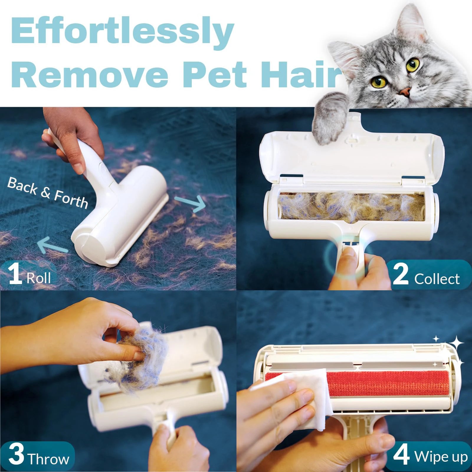 Reusable Pet Hair Remover Roller