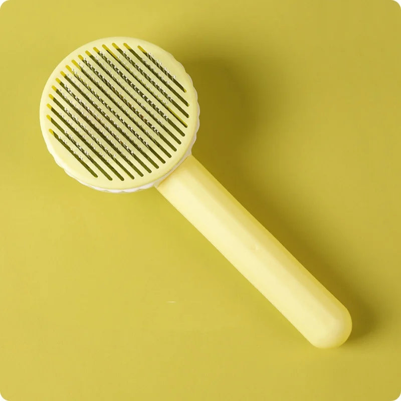 Self-Cleaning Pet Grooming & Massage Comb