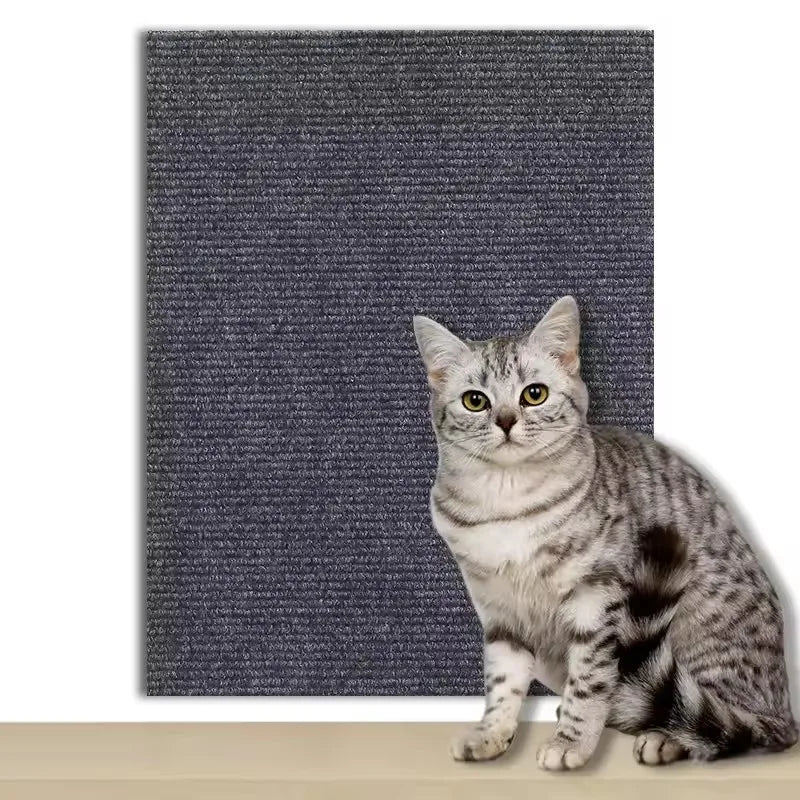 Cat Scratcher Sofa Protector – Self-Adhesive Trimmable Carpet Scratch Mat (7 Colors)