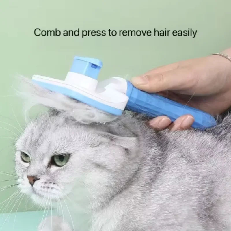 Self-Cleaning Pet Grooming & Massage Comb