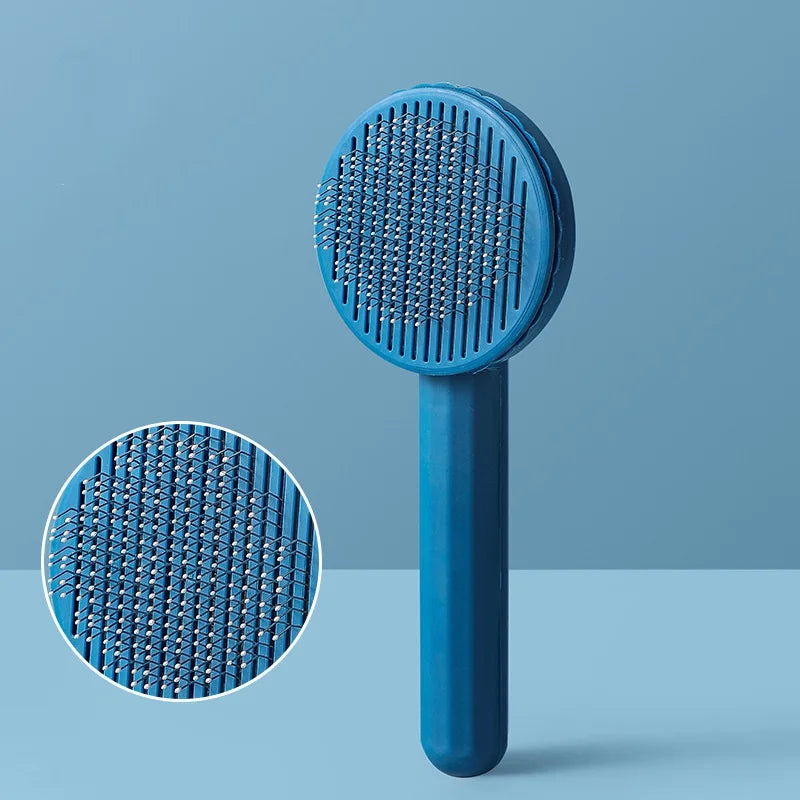 Self-Cleaning Pet Grooming & Massage Comb