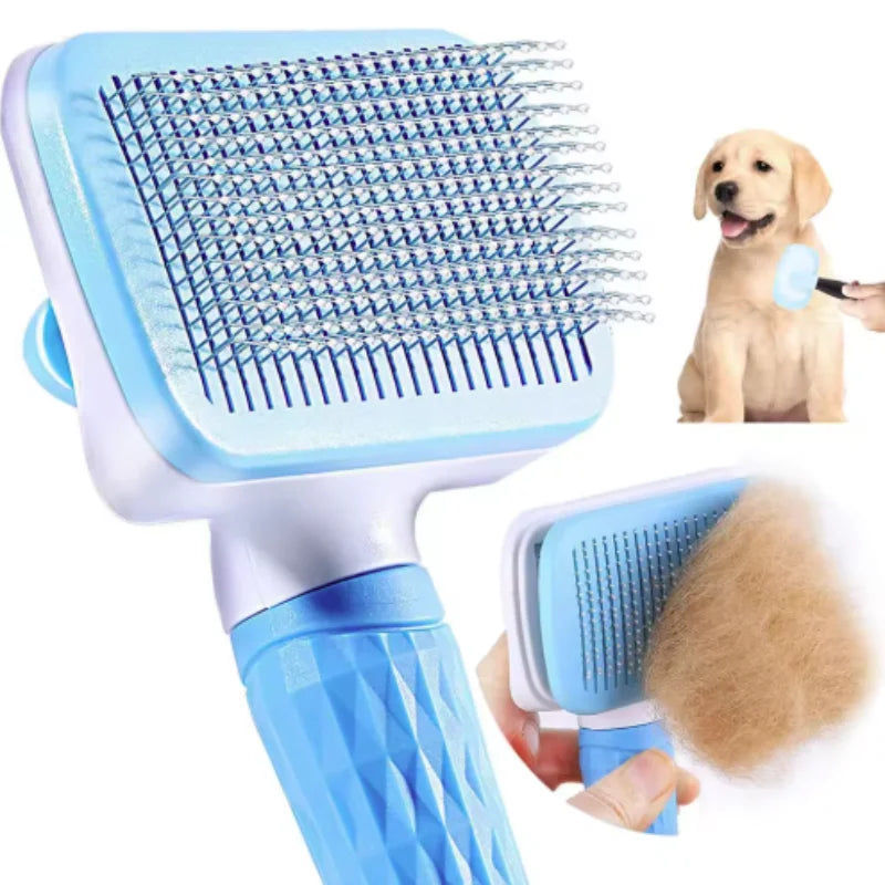 Self-Cleaning Pet Grooming & Massage Comb