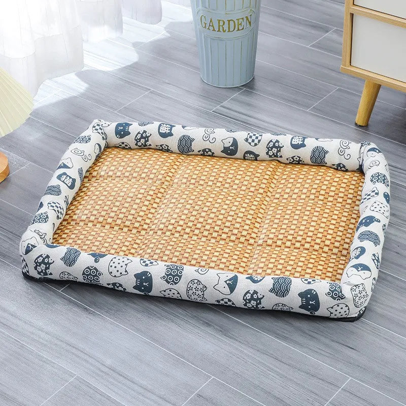 Rattan Woven Pet Cooling Mat