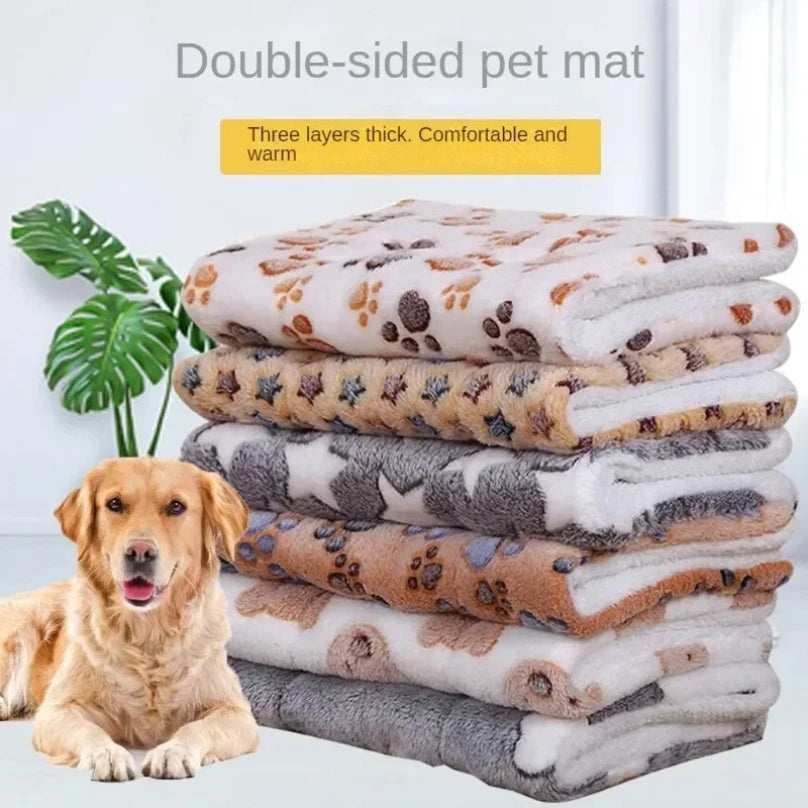 Double-sided Plush Pet Mat – Warm Sleeping Pad for Cats & Dogs
