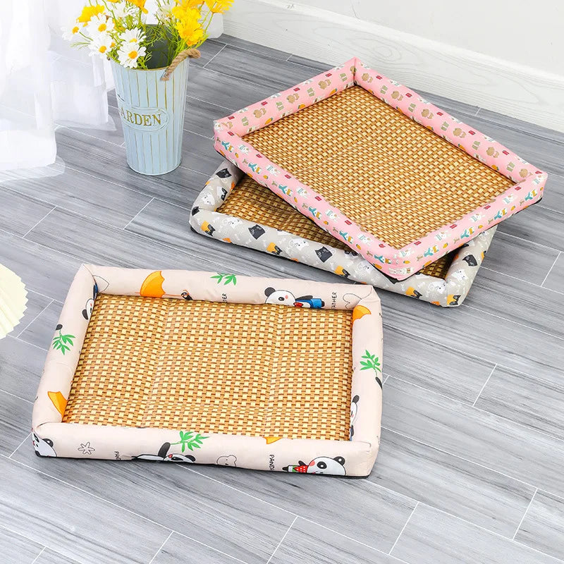 Rattan Woven Pet Cooling Mat