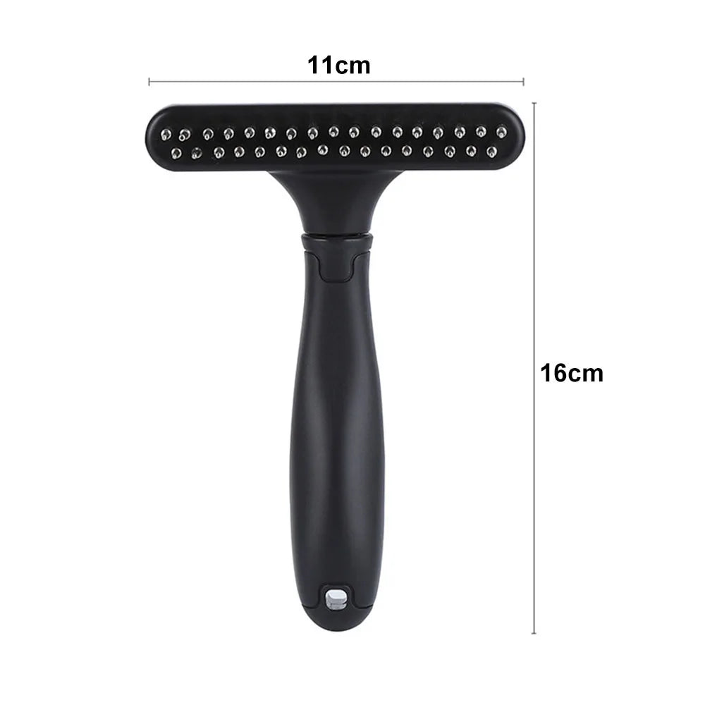 Double Row Pin Undercoat Rake – Deshedding Brush for Dogs & Cats