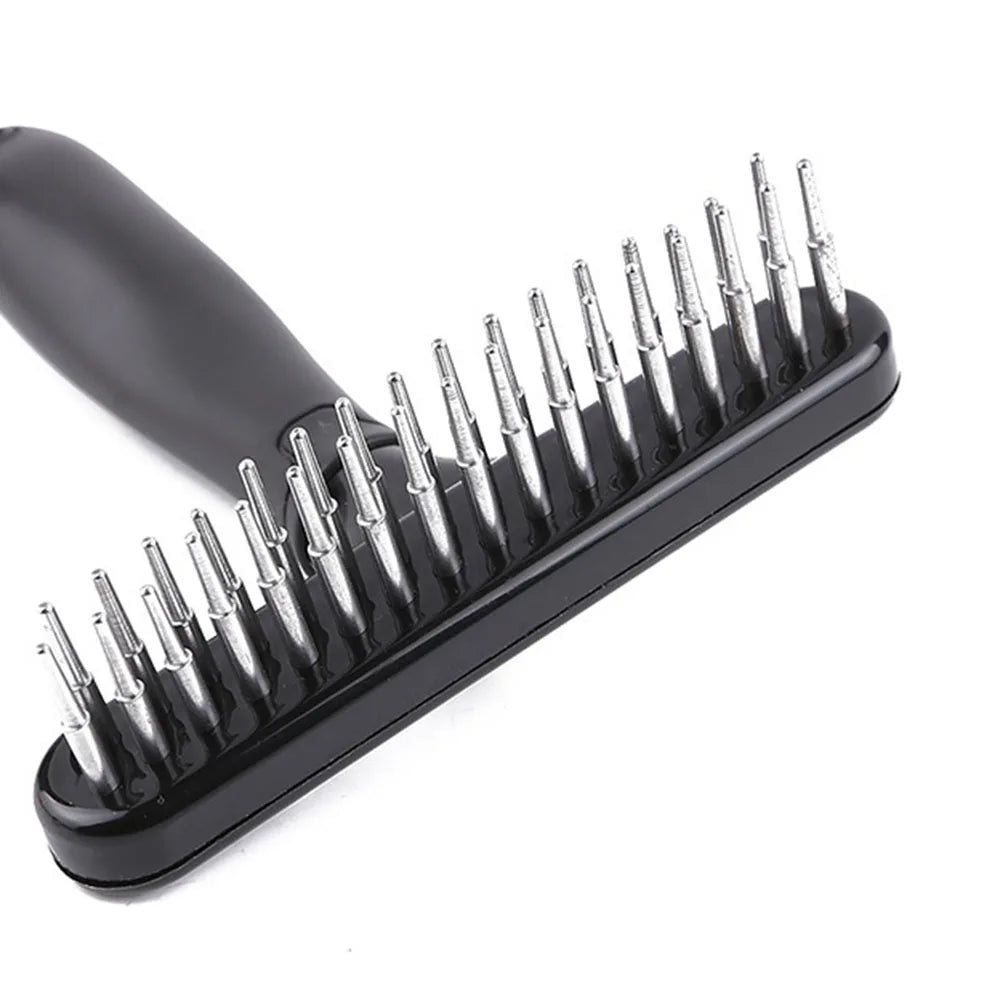 Double Row Pin Undercoat Rake – Deshedding Brush for Dogs & Cats