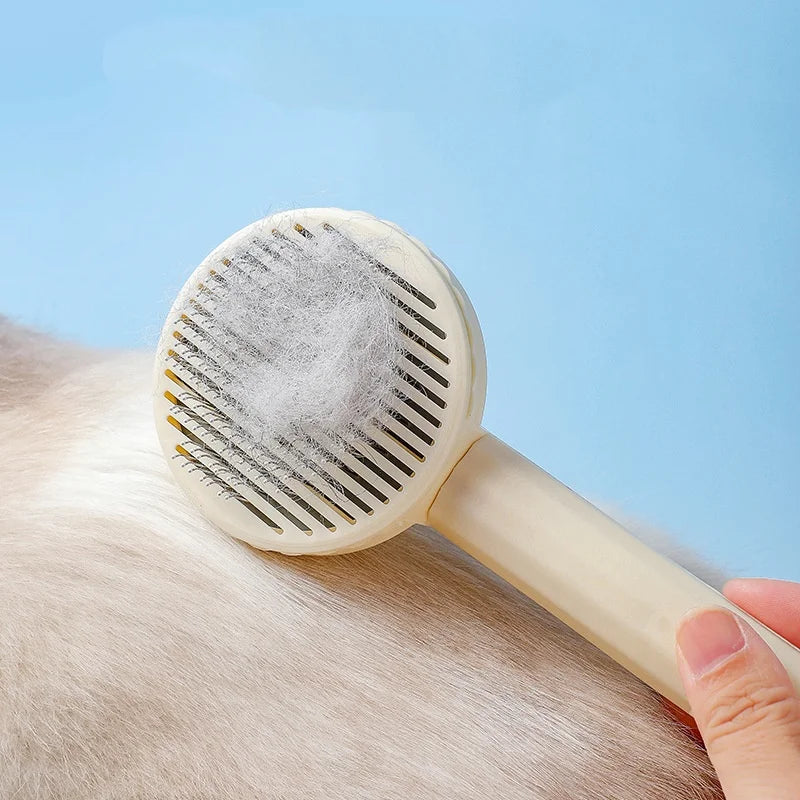 Self-Cleaning Pet Grooming & Massage Comb