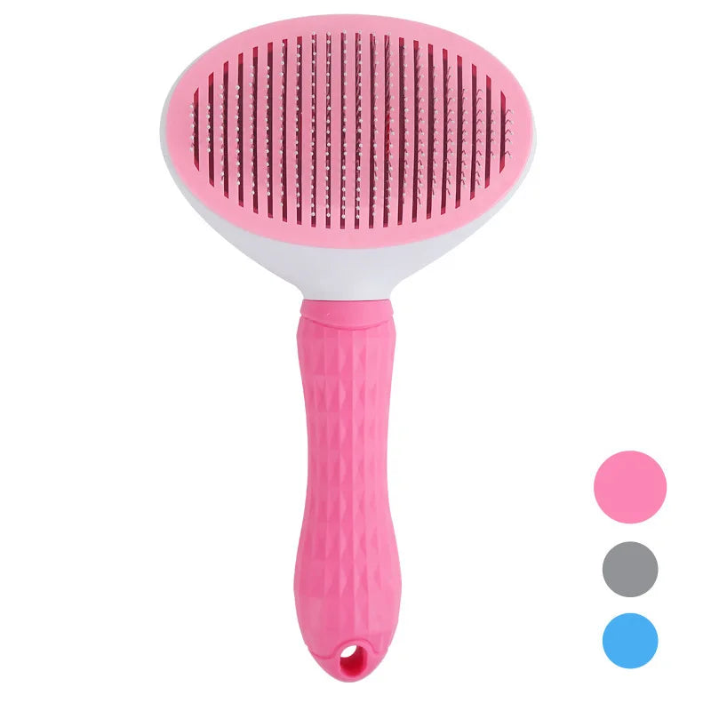Self-Cleaning Pet Grooming & Massage Comb