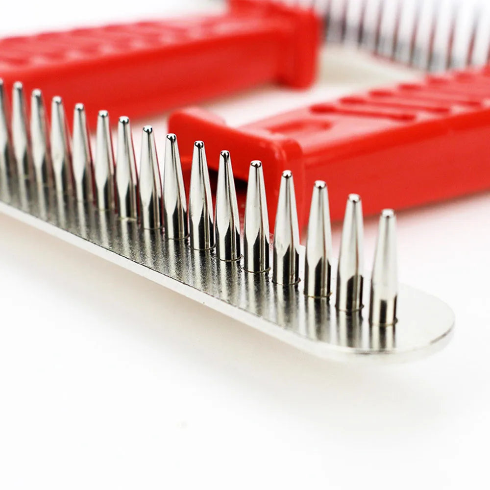 Double Row Pin Undercoat Rake – Deshedding Brush for Dogs & Cats