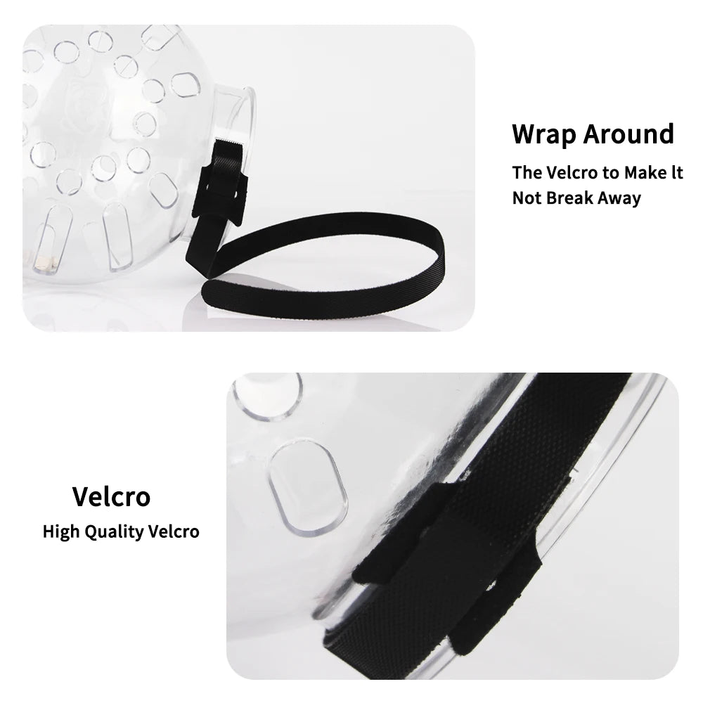 Breathable Cat Grooming Muzzle & Space Hood