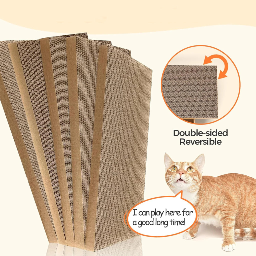 Cardboard Cat Scratching Pad & Bed Combo – Non-Shedding All-Season Pet Bed
