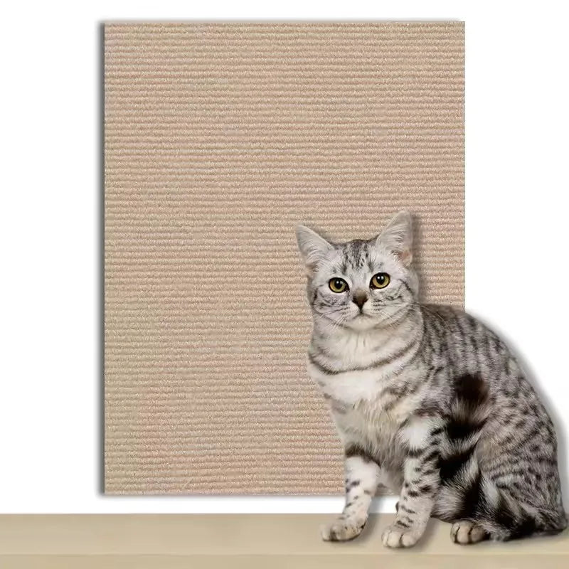 Cat Scratcher Sofa Protector – Self-Adhesive Trimmable Carpet Scratch Mat (7 Colors)