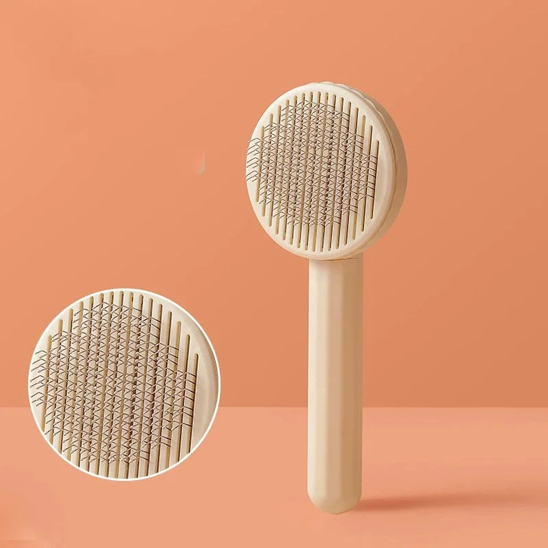Self-Cleaning Pet Grooming & Massage Comb