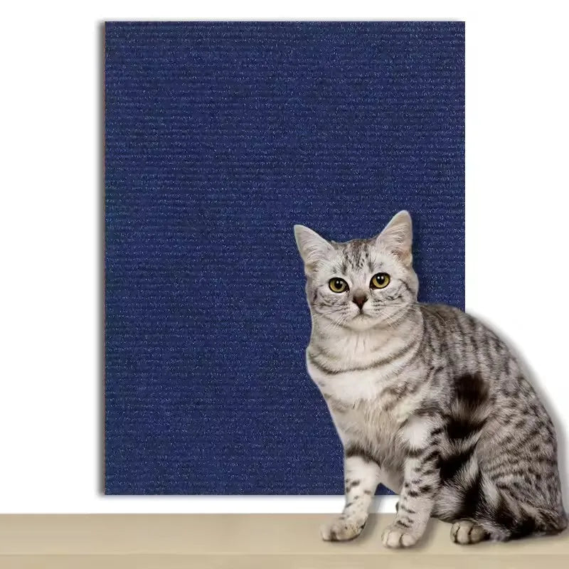 Cat Scratcher Sofa Protector – Self-Adhesive Trimmable Carpet Scratch Mat (7 Colors)