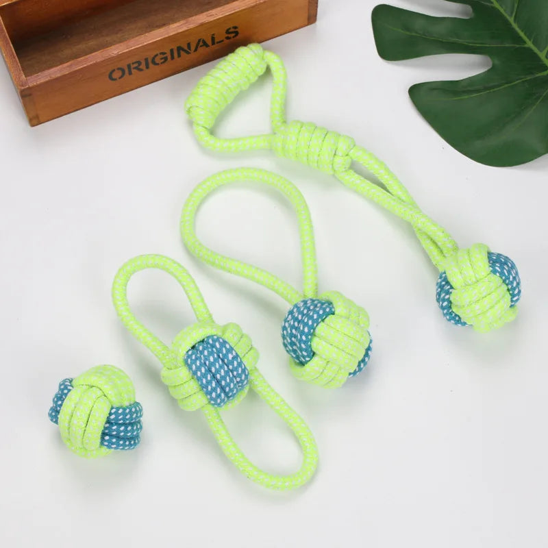 Interactive Cotton Rope Dog Toy – Chew & Dental Care