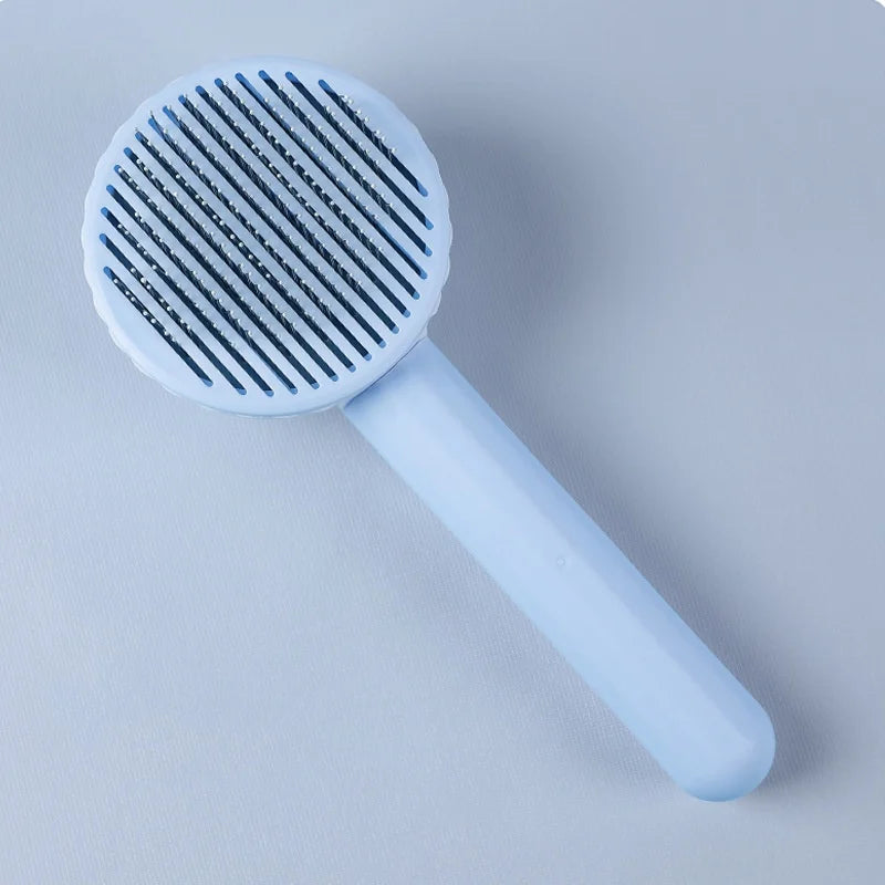 Self-Cleaning Pet Grooming & Massage Comb