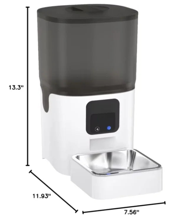 Smart WiFi Pet Feeder with APP Control – Remote Feeding for Cats & Dogs