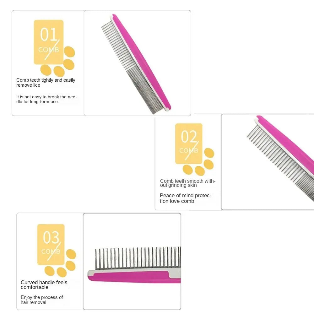 Pet Detangling Pin Comb – Stainless Steel